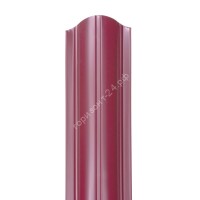 Штакетник металлический Гранд 100 мм RAL3005/3005 красное вино двусторонний