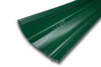 Штакетник металлический Гранд 100 мм RAL6005/6005 зеленый мох двусторонний
