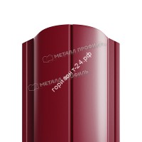 Штакетник металлический Ellipse 126 мм RAL3005 красное вино
