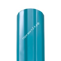 Штакетник металлический Дуэт 95 мм RAL5021 синяя вода