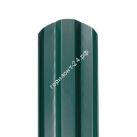 Штакетник металлический Дуэт 95 мм RAL6005/6005 зеленый мох двусторонний