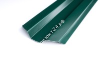 Штакетник металлический Дуэт 95 мм RAL6005/6005 зеленый мох двусторонний