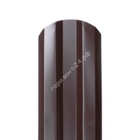 Штакетник металлический Дуэт 95 мм RAL8017 коричневый