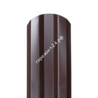 Штакетник металлический Дуэт 95 мм RAL8017/8017 коричневый двусторонний