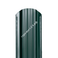 Штакетник металлический Классик 95 мм RAL6005/6005 зеленый мох двусторонний